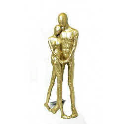 Figurka Rzeźba Para stojąca ZŁOTA 47cm